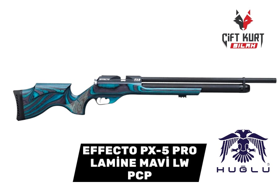HUĞLU EFFECTO PX-5 PRO LAMİNE MAVİ LW PCP HAVALI TÜFEK
